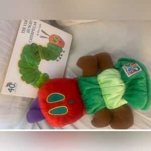 Eric Carle The Hungry Caterpillar Board Book & Plush Hand Puppet Set Gift
